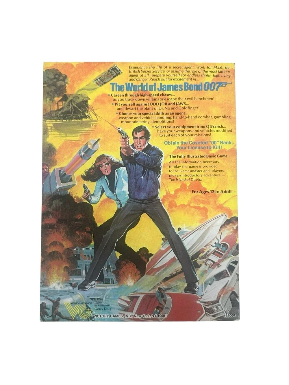 VG Games JAMES BOND 007 BASIC GAME paperback rulebook CM111425